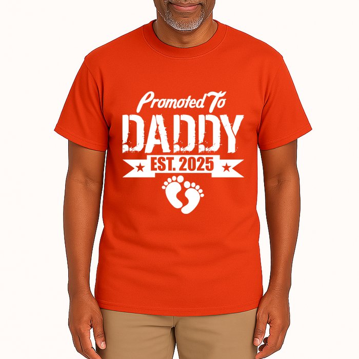 Promoted To Daddy Est. 2025 Tall T-Shirt