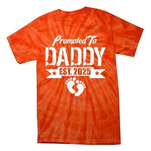 Promoted To Daddy Est. 2025 Tie-Dye T-Shirt