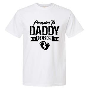 Promoted To Daddy Est. 2025 Garment-Dyed Heavyweight T-Shirt