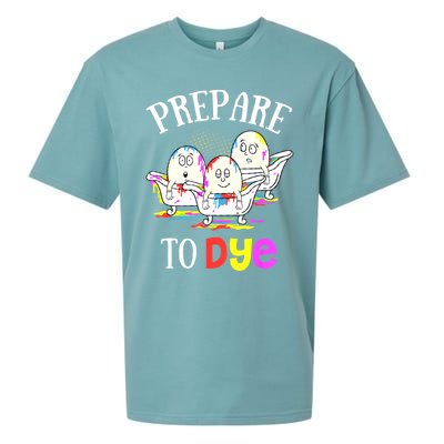 Prepare To Dye Funny Easter Sunday Egg Hunting Gift Sueded Cloud Jersey T-Shirt