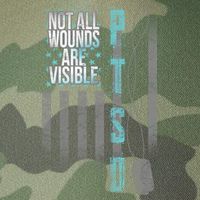 Not All Wounds Are Visible Ptsd Veteran Flag Legacy Tie Dye Trucker Hat
