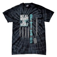 Not All Wounds Are Visible Ptsd Veteran Flag Tie-Dye T-Shirt