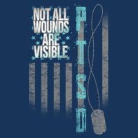 Not All Wounds Are Visible Ptsd Veteran Flag Infant Baby Jersey Bodysuit