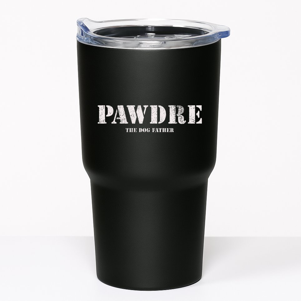 Pawdre The Dog Father Dog Dad Fathers Day Tumbler