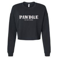 Pawdre The Dog Father Dog Dad Fathers Day Cropped Pullover Crew