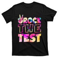 Peace Tie Dye Rock The Test Happy Testing Day Teacher Lover T-Shirt