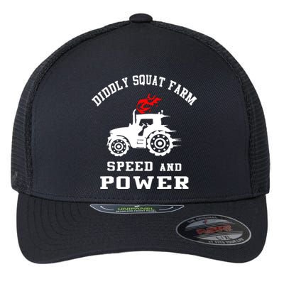 Perfect Tractor Design Diddly Squat Farm Speed And Power Flexfit Unipanel Trucker Cap