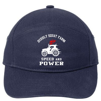 Perfect Tractor Design Diddly Squat Farm Speed And Power 7-Panel Snapback Hat