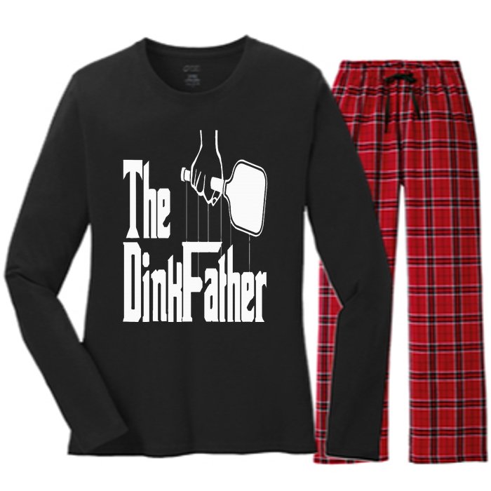 Pickleball The Dinkfather Women's Long Sleeve Flannel Pajama Set 