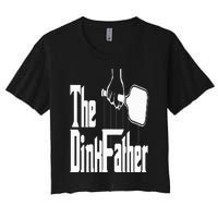 Pickleball The Dinkfather Women's Crop Top Tee