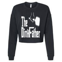 Pickleball The Dinkfather Cropped Pullover Crew