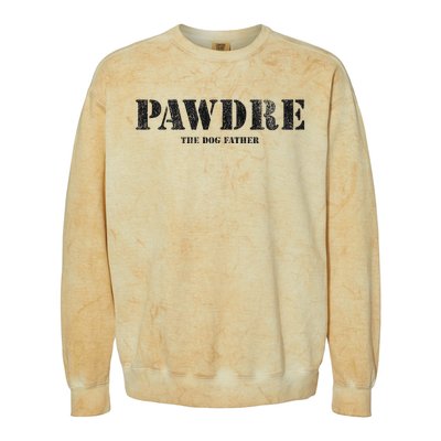 PAWDRE, The Dog Father, Dog Dad Father's Day  Colorblast Crewneck Sweatshirt