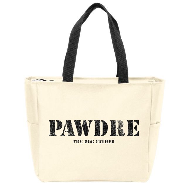 PAWDRE, The Dog Father, Dog Dad Father's Day  Zip Tote Bag