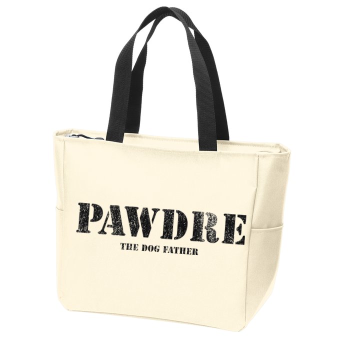 PAWDRE, The Dog Father, Dog Dad Father's Day  Zip Tote Bag