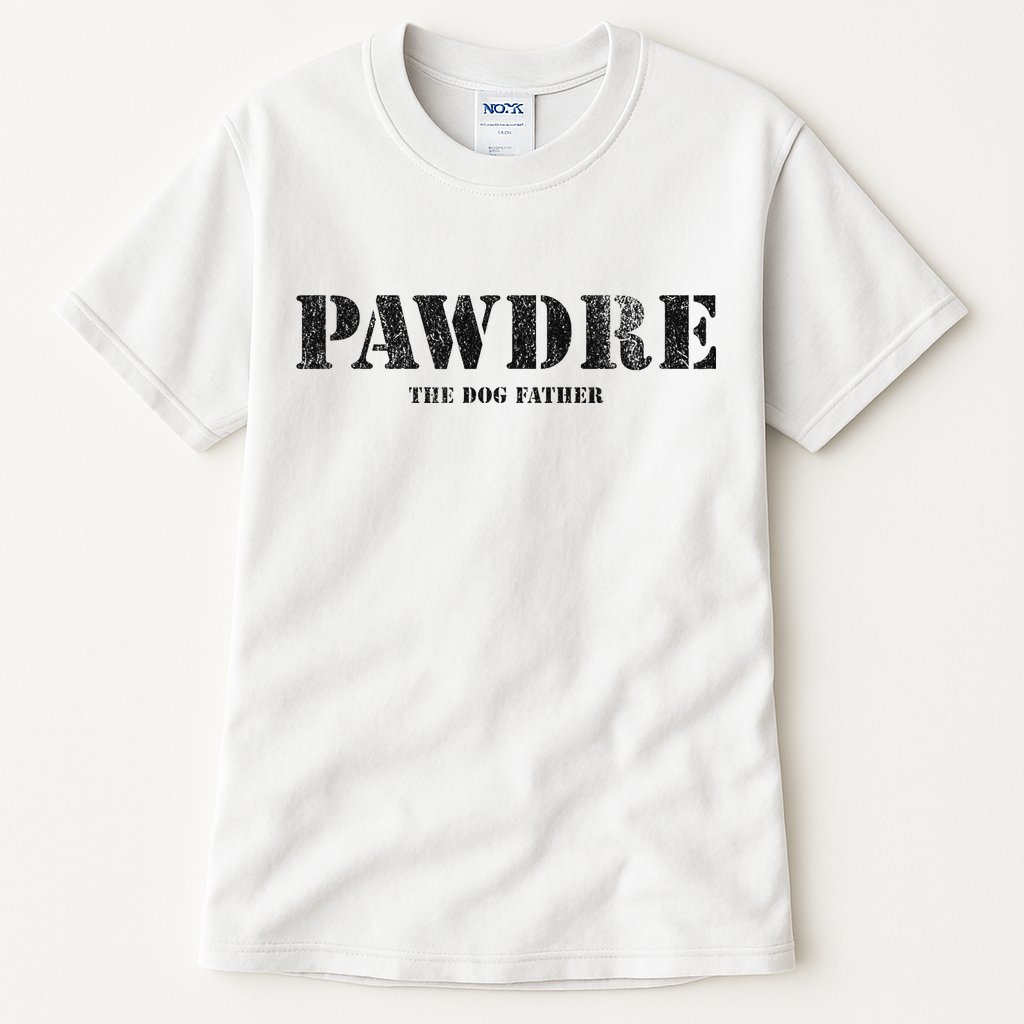 PAWDRE, The Dog Father, Dog Dad Father's Day  Tall T-Shirt