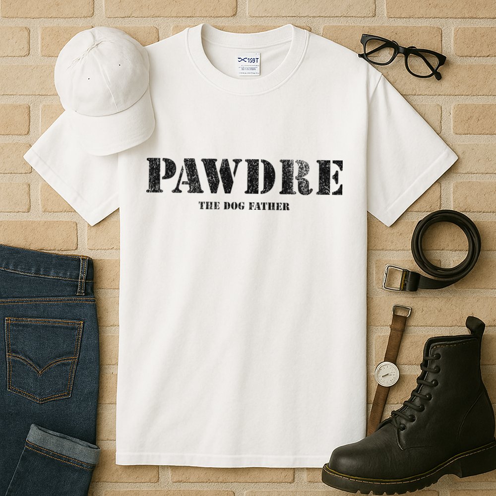 PAWDRE, The Dog Father, Dog Dad Father's Day  Tall T-Shirt