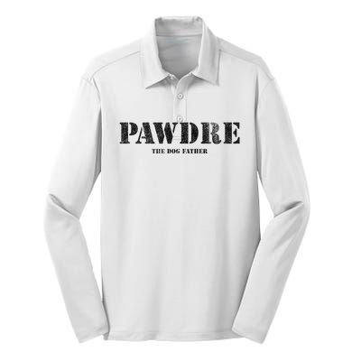 PAWDRE, The Dog Father, Dog Dad Father's Day  Silk Touch Performance Long Sleeve Polo