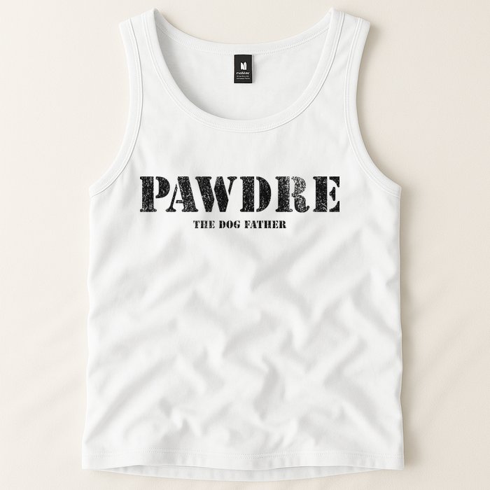 PAWDRE, The Dog Father, Dog Dad Father's Day  Tank Top