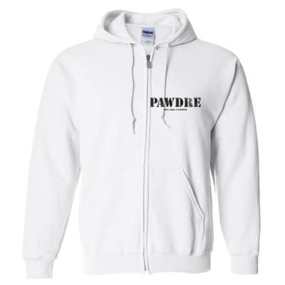 PAWDRE, The Dog Father, Dog Dad Father's Day  Full Zip Hoodie