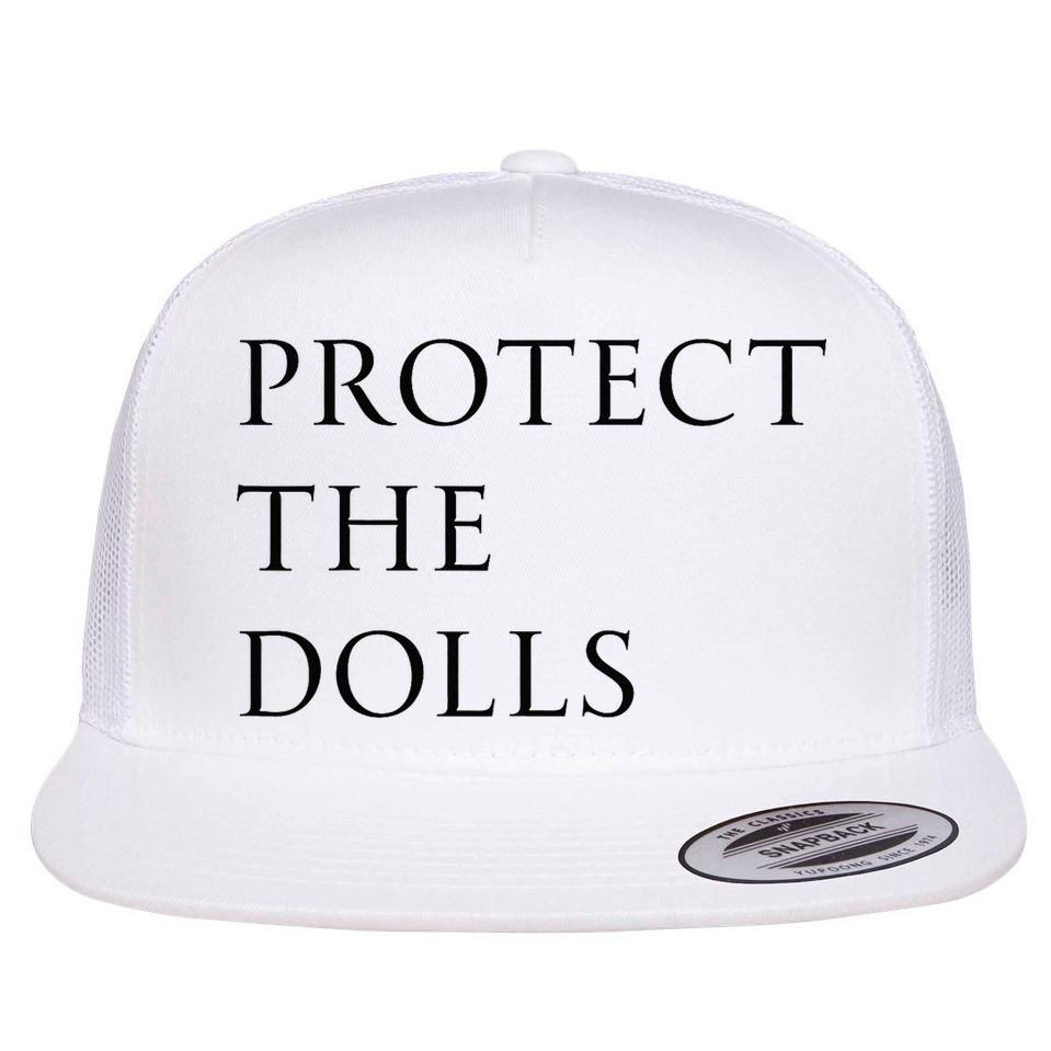 Protect The Dolls For Women Flat Bill Trucker Hat