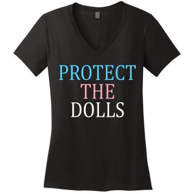 Protect The Dolls Women Solidairity  Women's V-Neck T-Shirt