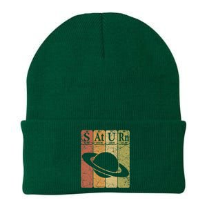 Periodic Table Elements Saturn Planet Space Nerd Knit Cap Winter Beanie