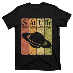 Periodic Table Elements Saturn Planet Space Nerd T-Shirt