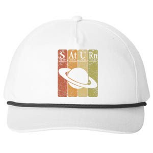 Periodic Table Elements Saturn Planet Space Nerd Snapback Five-Panel Rope Hat