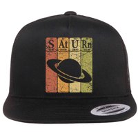 Periodic Table Elements Saturn Planet Space Nerd Flat Bill Trucker Hat