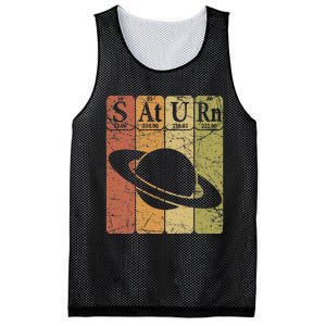 Periodic Table Elements Saturn Planet Space Nerd Mesh Reversible Basketball Jersey Tank