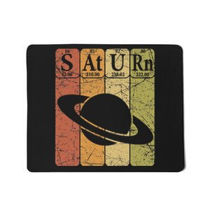 Periodic Table Elements Saturn Planet Space Nerd Mousepad