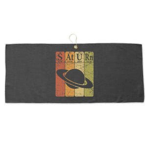 Periodic Table Elements Saturn Planet Space Nerd Large Microfiber Waffle Golf Towel