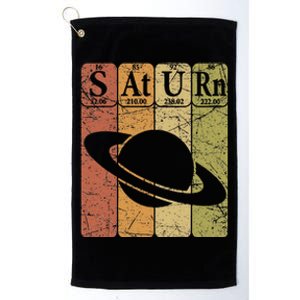 Periodic Table Elements Saturn Planet Space Nerd Platinum Collection Golf Towel