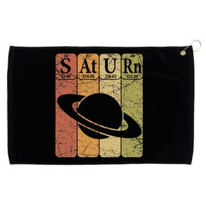 Periodic Table Elements Saturn Planet Space Nerd Grommeted Golf Towel