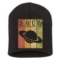 Periodic Table Elements Saturn Planet Space Nerd Short Acrylic Beanie