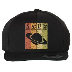 Periodic Table Elements Saturn Planet Space Nerd Wool Snapback Cap