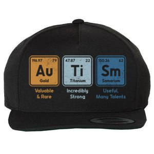 Periodic Table Elets Neurodiversity Autism Awareness Cool Gift Wool Snapback Cap