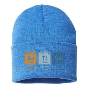 Periodic Table Elets Neurodiversity Autism Awareness Cool Gift Sustainable Knit Beanie