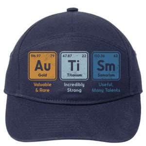 Periodic Table Elets Neurodiversity Autism Awareness Cool Gift 7-Panel Snapback Hat