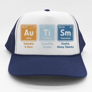 Periodic Table Elets Neurodiversity Autism Awareness Cool Gift Trucker Hat