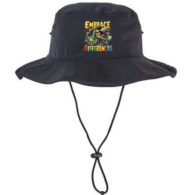 Puzzle Trex Embrace Differences Cool Dinosaur Inclusion Legacy Cool Fit Booney Bucket Hat