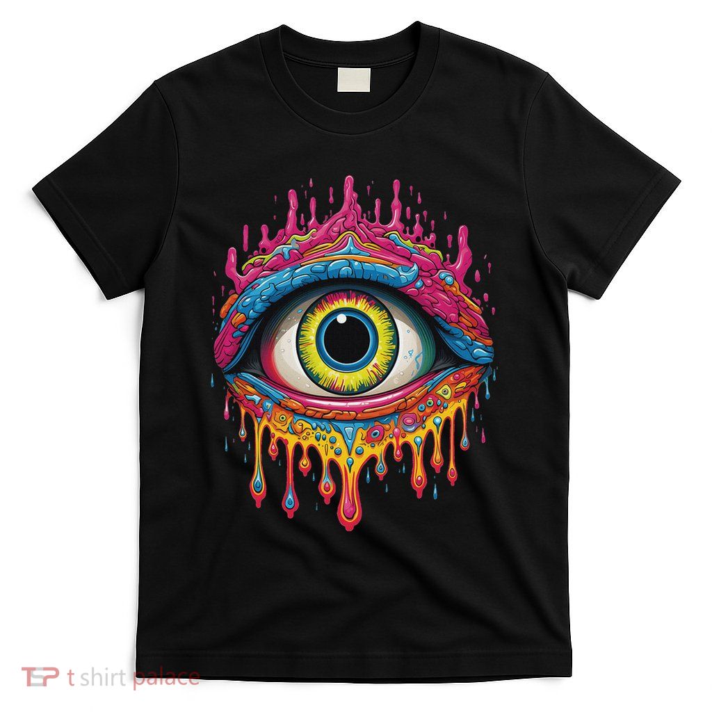 Psychedelic Third Eye Trippy Colorful Hippie Psychonaut T-Shirt