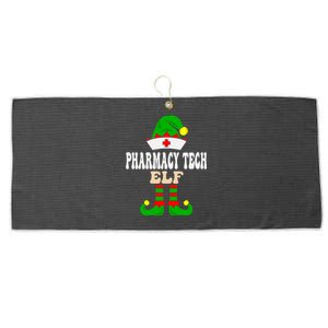 Pharmacy Tech Elf Xmas Matching Family Group Christmas Party Meaningful Gift Large Microfiber Waffle Golf Towel