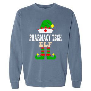 Pharmacy Tech Elf Xmas Matching Family Group Christmas Party Meaningful Gift Garment-Dyed Sweatshirt