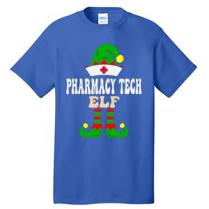 Pharmacy Tech Elf Xmas Matching Family Group Christmas Party Meaningful Gift Tall T-Shirt