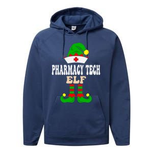 Pharmacy Tech Elf Xmas Matching Family Group Christmas Party Meaningful Gift Performance Fleece Hoodie