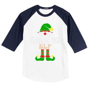 Pharmacy Tech Elf Xmas Matching Family Group Christmas Party Meaningful Gift Baseball Sleeve Shirt