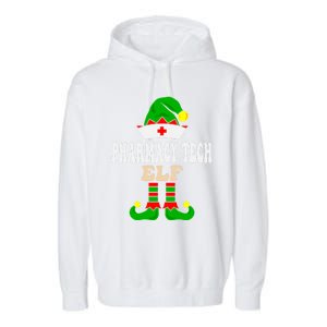 Pharmacy Tech Elf Xmas Matching Family Group Christmas Party Meaningful Gift Garment-Dyed Fleece Hoodie