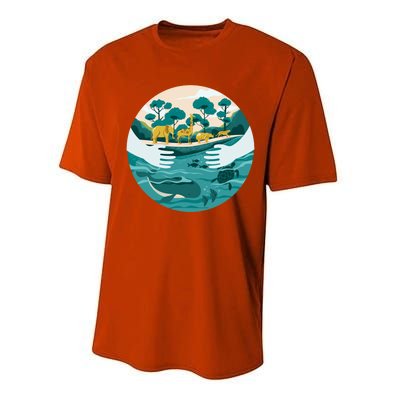 Protect The Environt Save Our Oceans Wildlife Earth Day Meaningful Gift Performance Sprint T-Shirt