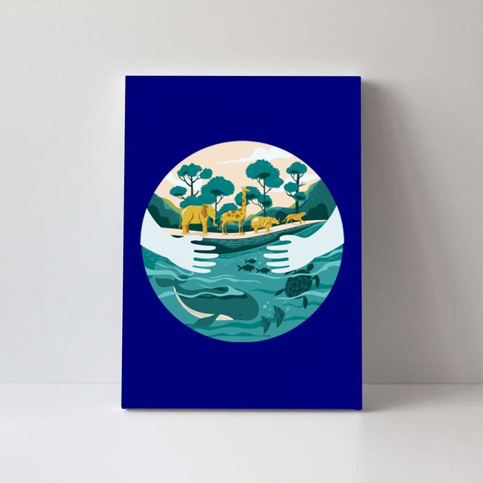 Protect The Environt Save Our Oceans Wildlife Earth Day Meaningful Gift Canvas